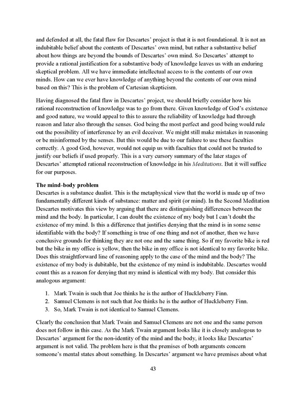 An Introduction to Philosophy - The Rationalists 6