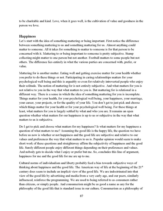 An Introduction to Philosophy - Love and Happiness 9