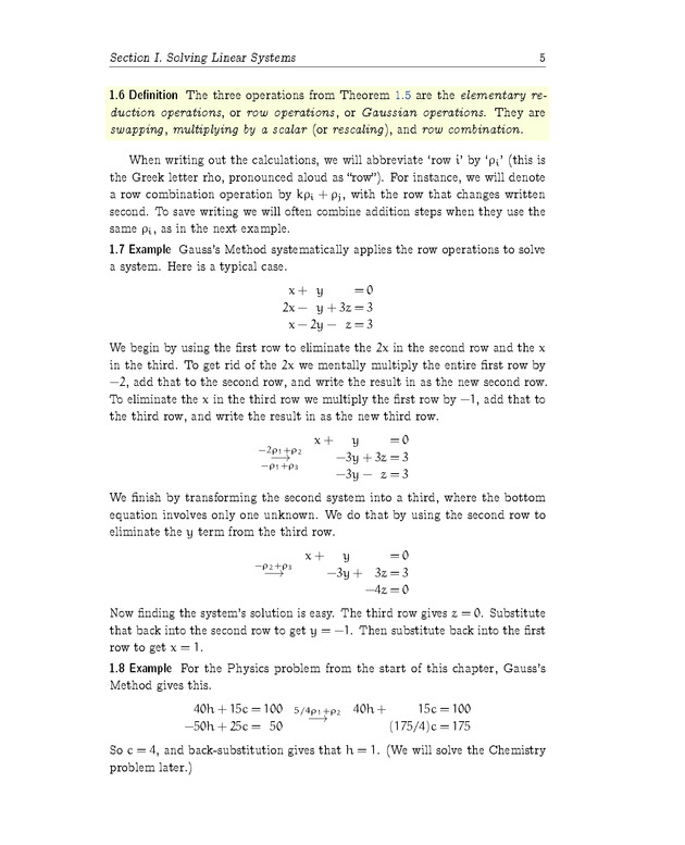 Linear Algebra - Linear Systems 5