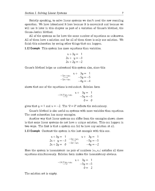 Linear Algebra - Linear Systems 7