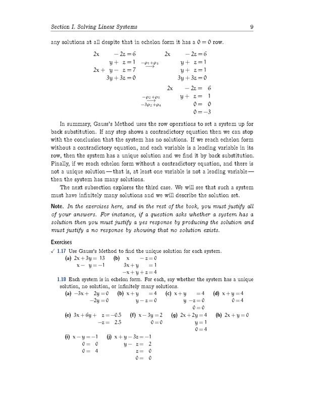 Linear Algebra - Linear Systems 9