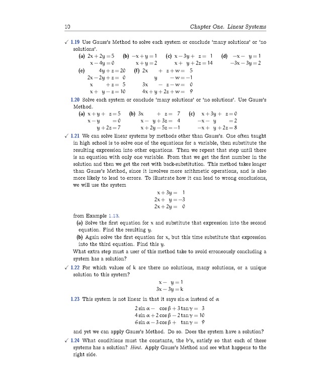 Linear Algebra - Linear Systems 10