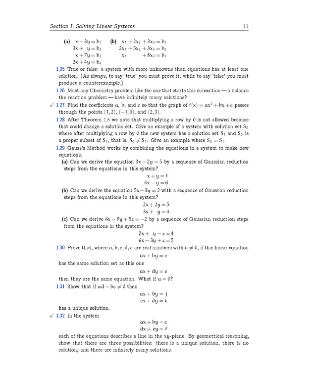 Linear Algebra - Linear Systems 11