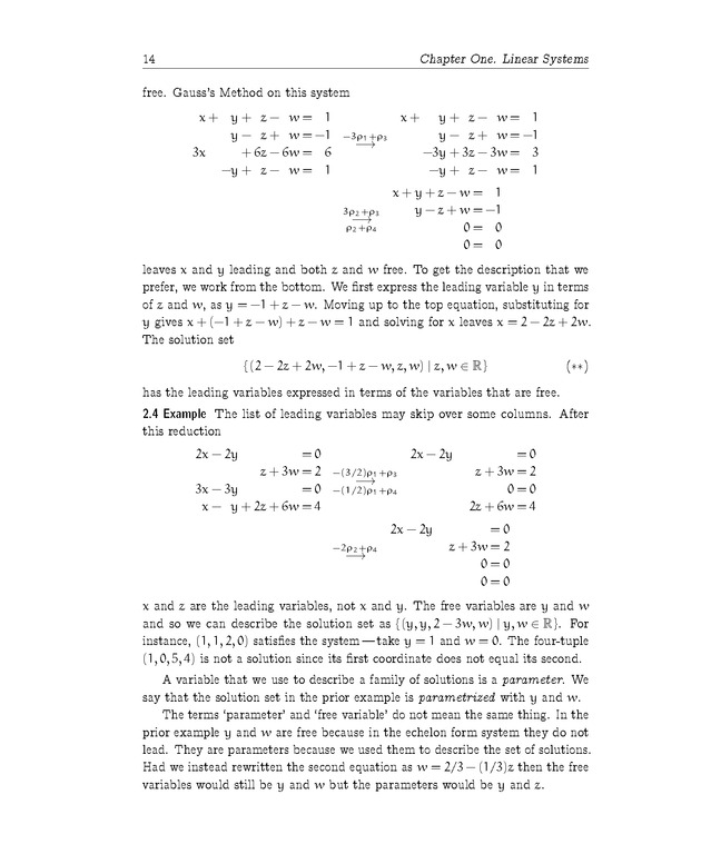 Linear Algebra - Linear Systems 14