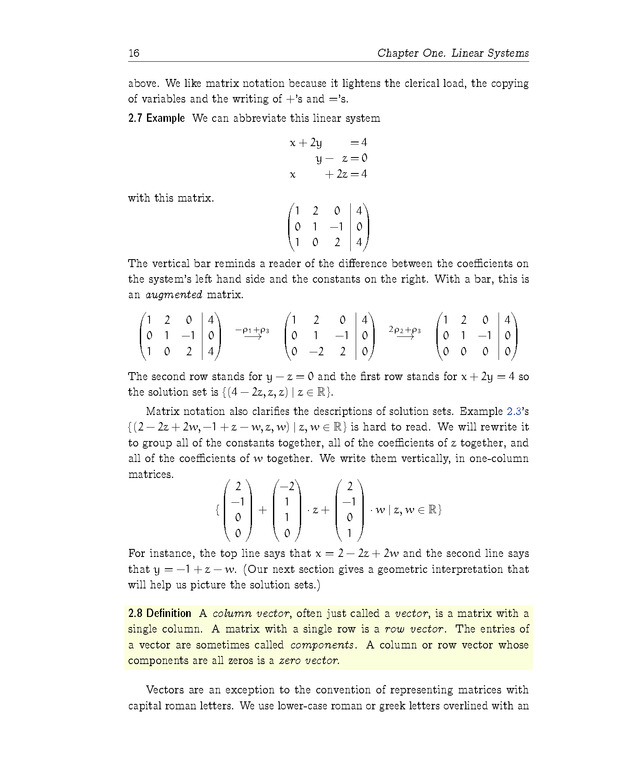 Linear Algebra - Linear Systems 16