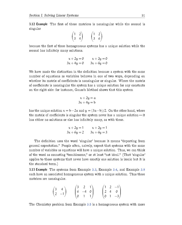 Linear Algebra - Linear Systems 31