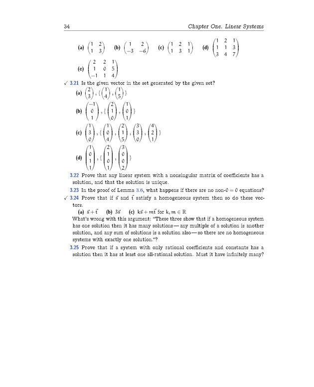 Linear Algebra - Linear Systems 34