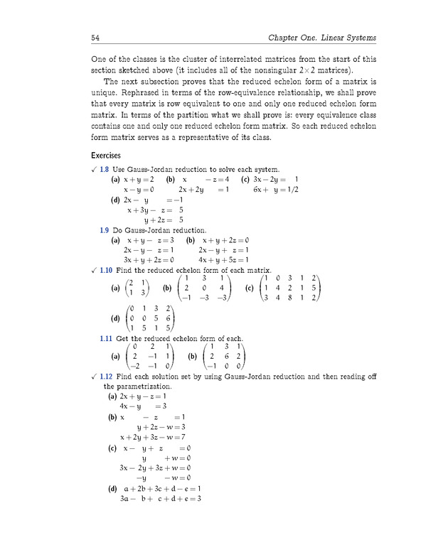 Linear Algebra - Linear Systems 54