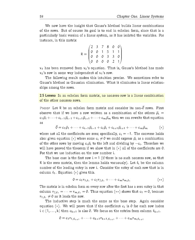 Linear Algebra - Linear Systems 58