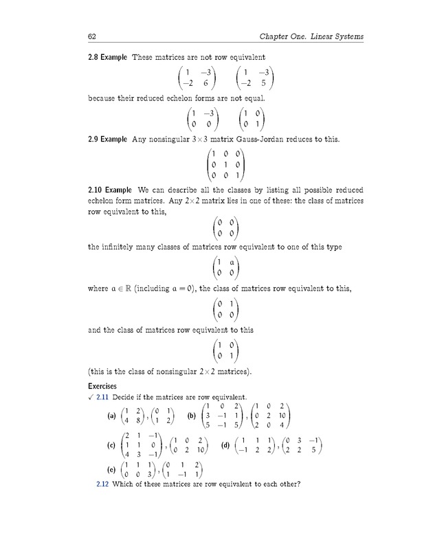 Linear Algebra - Linear Systems 62