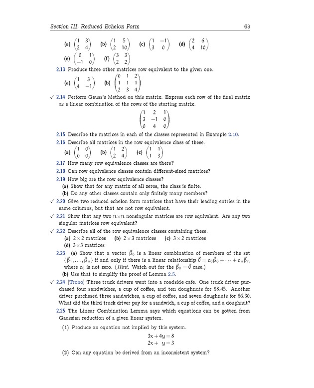 Linear Algebra - Linear Systems 63
