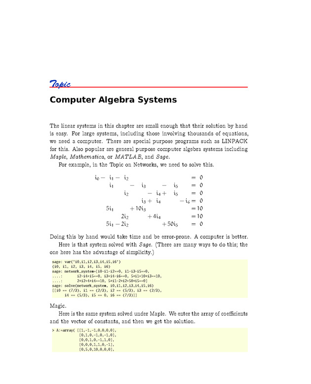 Linear Algebra - Linear Systems 65