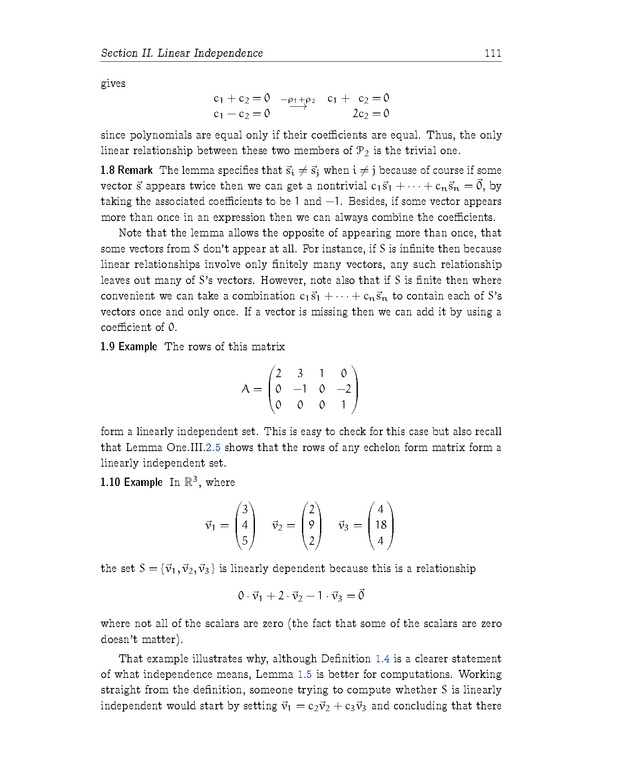 Linear Algebra - Vector Spaces 29