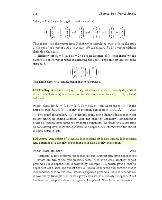 Linear Algebra - Vector Spaces 34