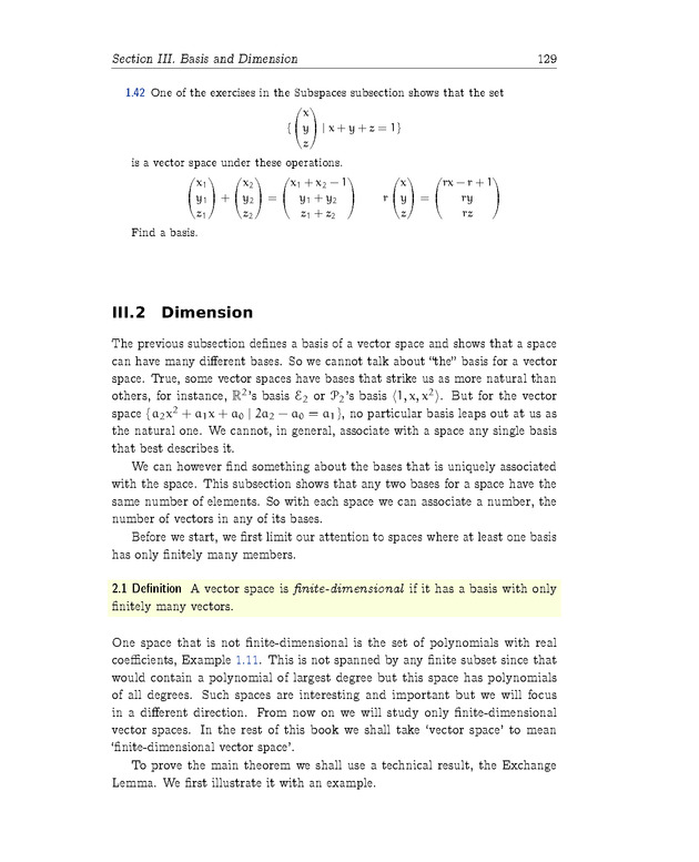 Linear Algebra - Vector Spaces 47