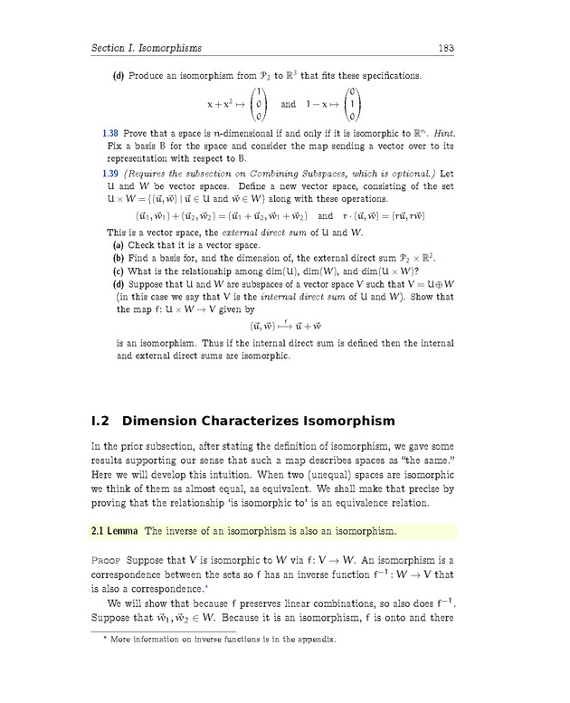 Linear Algebra - Maps Between Spaces 11