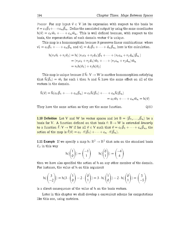Linear Algebra - Maps Between Spaces 22
