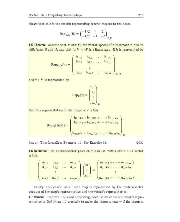 Linear Algebra - Maps Between Spaces 43