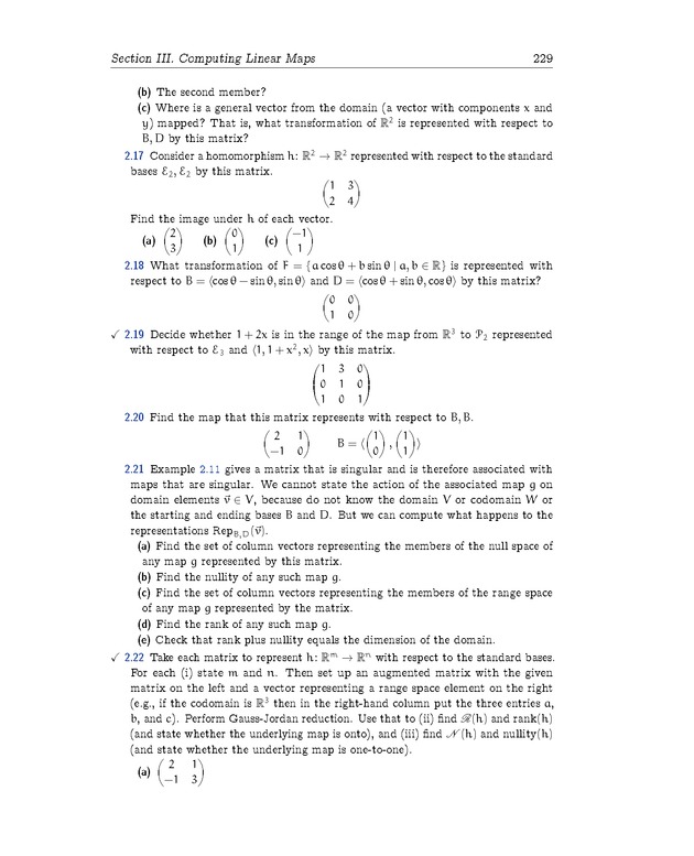 Linear Algebra - Maps Between Spaces 57