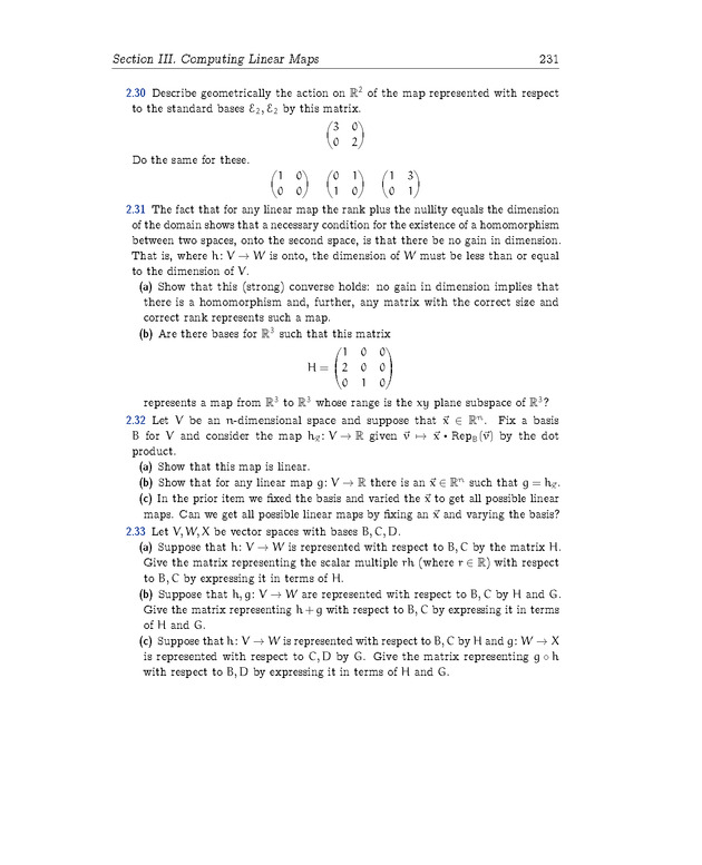 Linear Algebra - Maps Between Spaces 59