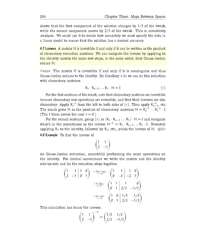 Linear Algebra - Maps Between Spaces 86
