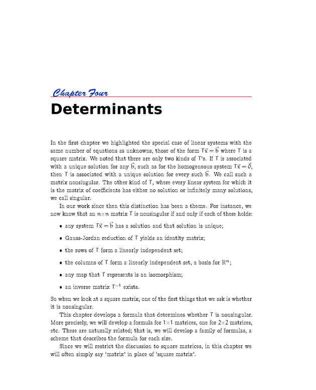 Linear Algebra - Maps Between Spaces 1