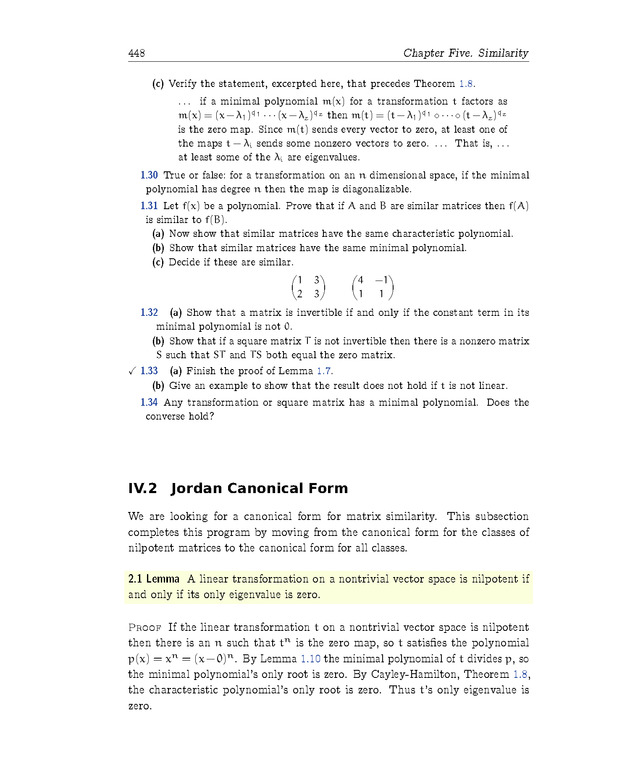 Linear Algebra - Similarity 52