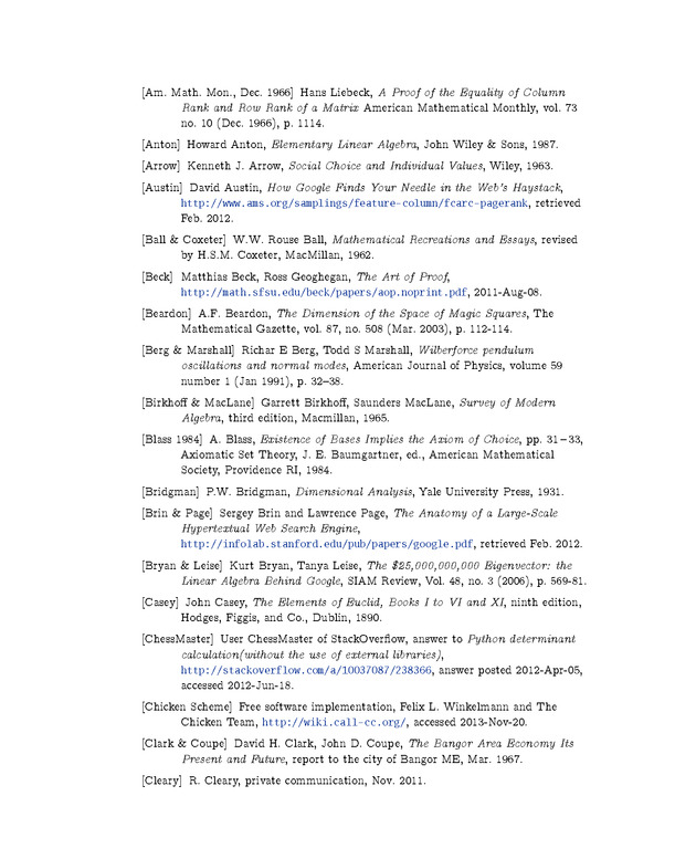 Linear Algebra - Bibliography 2