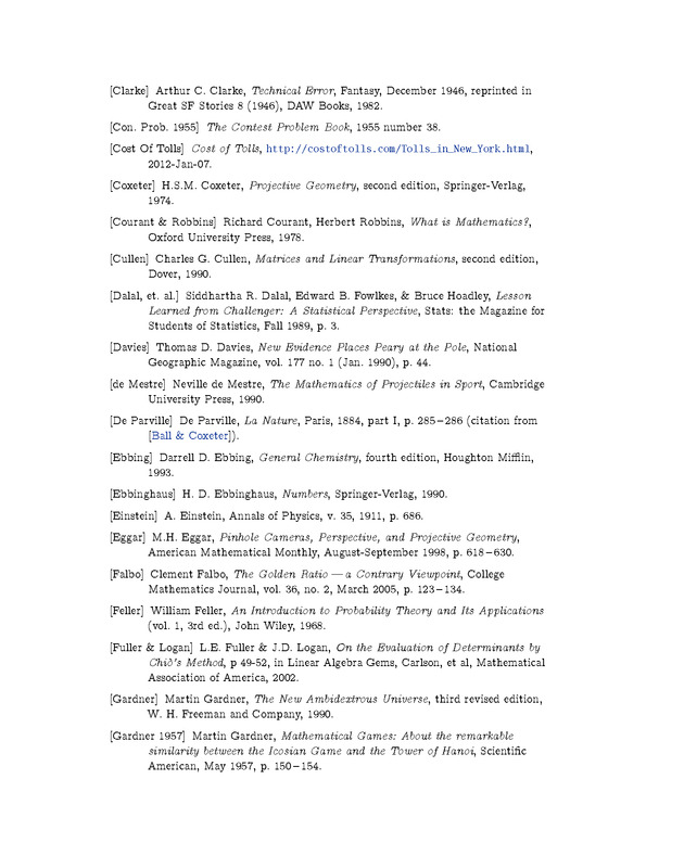 Linear Algebra - Bibliography 3