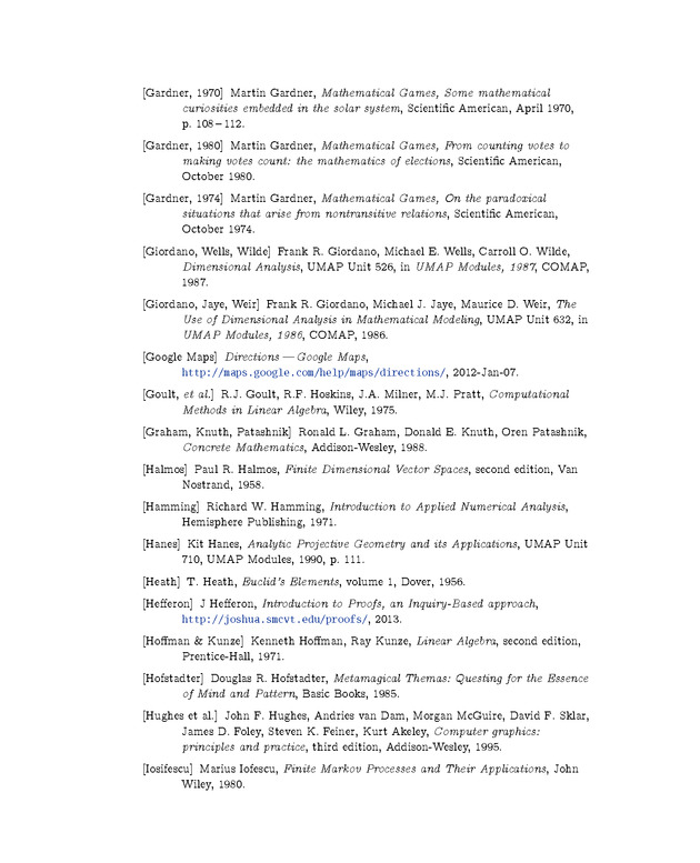 Linear Algebra - Bibliography 4