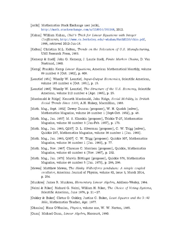 Linear Algebra - Bibliography 5