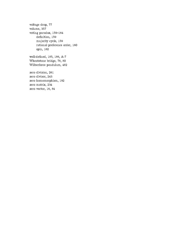 Linear Algebra - Index 10