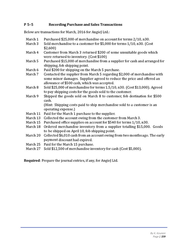 Introduction to Financial Accounting I - Page 159