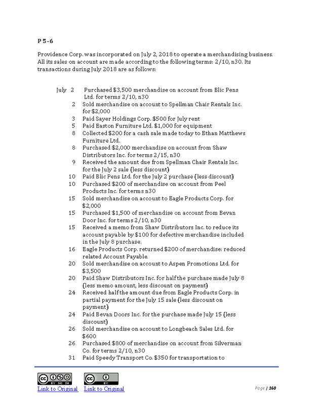 Introduction to Financial Accounting I - Page 160
