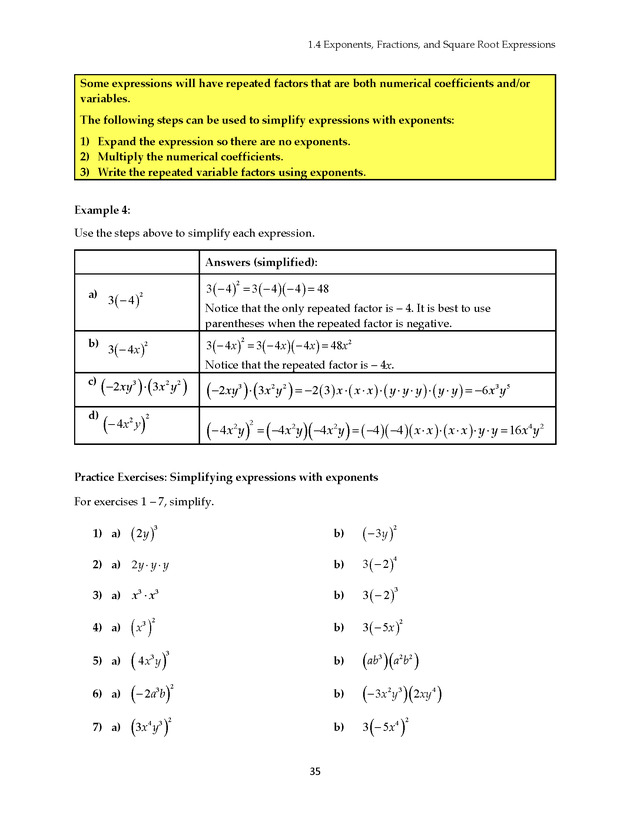 Math 021 Introductory Algebra, Third Edition - Page 35