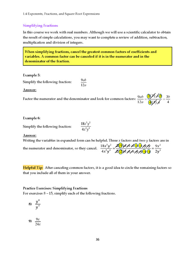 Math 021 Introductory Algebra, Third Edition - Page 36