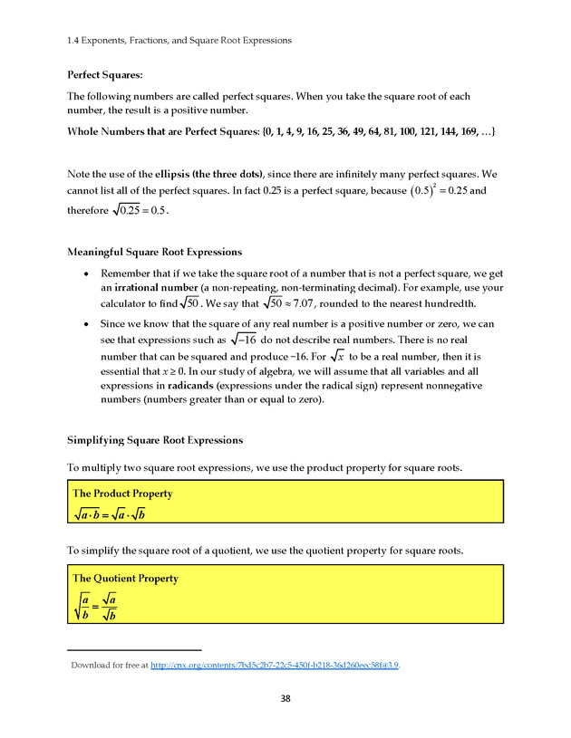 Math 021 Introductory Algebra, Third Edition - Page 38