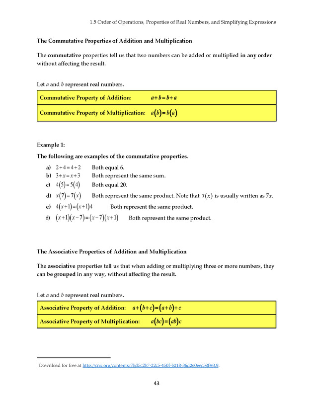 Math 021 Introductory Algebra, Third Edition - Page 43