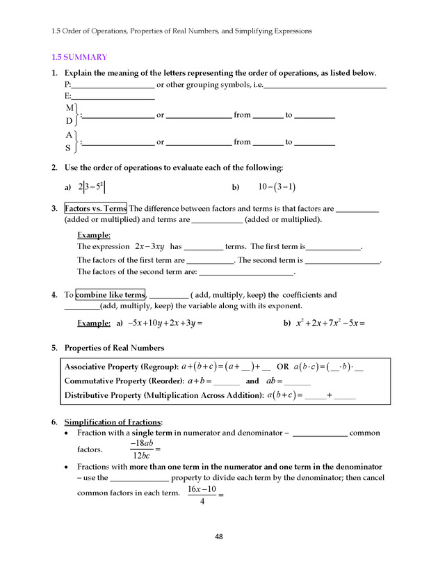 Math 021 Introductory Algebra, Third Edition - Page 48