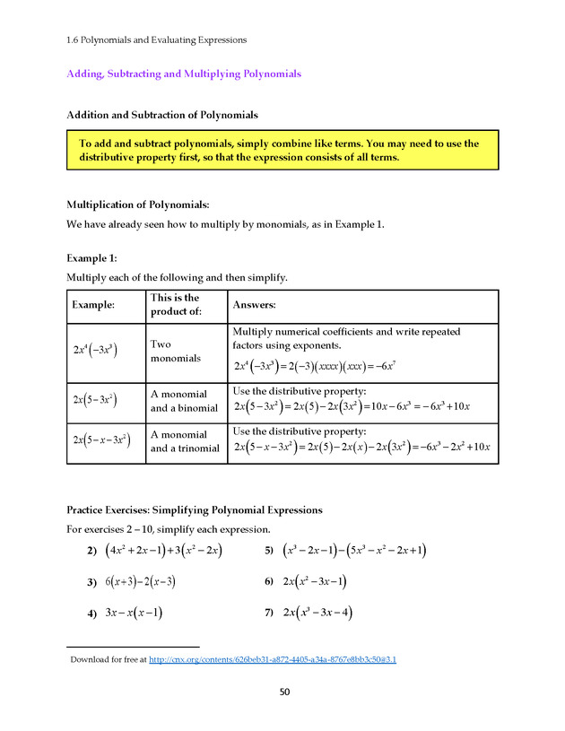 Math 021 Introductory Algebra, Third Edition - Page 50