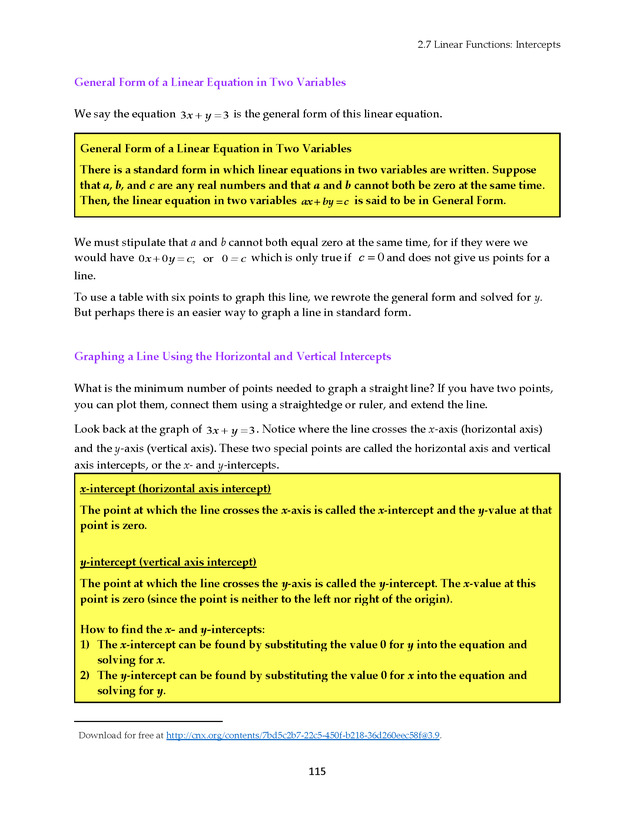 Math 021 Introductory Algebra, Third Edition - Page 115