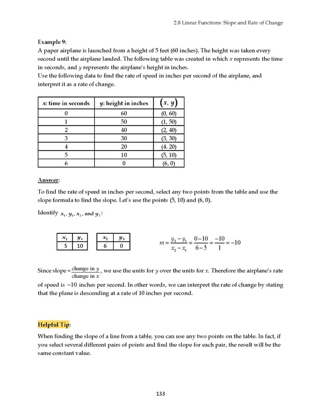 Math 021 Introductory Algebra, Third Edition - Page 133