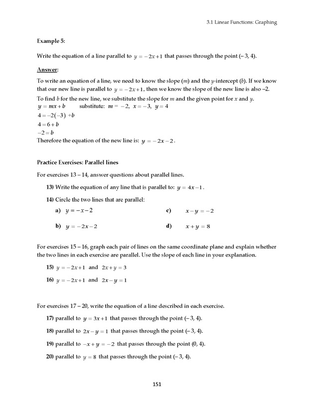 Math 021 Introductory Algebra, Third Edition - Page 151