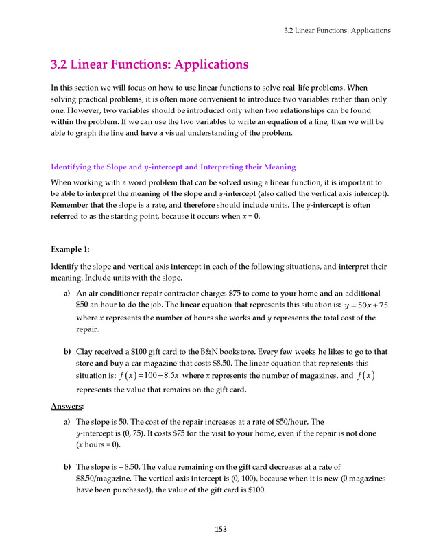 Math 021 Introductory Algebra, Third Edition - Page 153