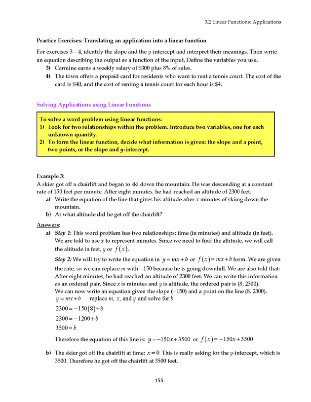 Math 021 Introductory Algebra, Third Edition - Page 155