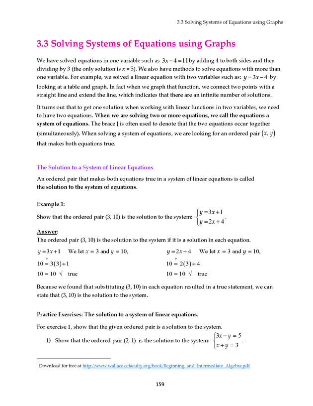 Math 021 Introductory Algebra, Third Edition - Page 159