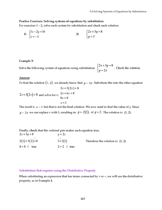 Math 021 Introductory Algebra, Third Edition - Page 167