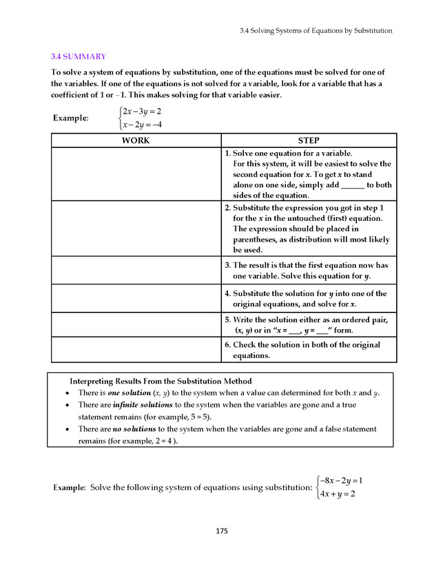 Math 021 Introductory Algebra, Third Edition - Page 175