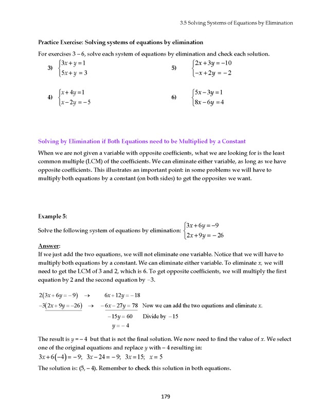 Math 021 Introductory Algebra, Third Edition - Page 179