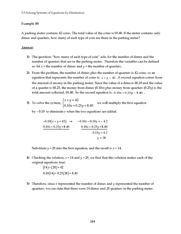 Math 021 Introductory Algebra, Third Edition - Page 184